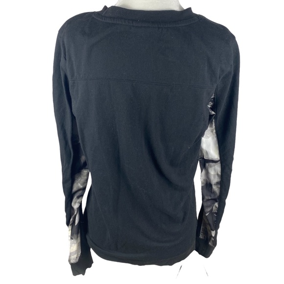 Mossimo Abstract Floral Crewneck Long Sleeve Top Size S - Picture 6 of 9